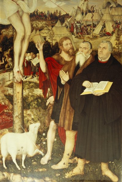 Christ on the Cross (detail) by Lucas Cranach the Elder
